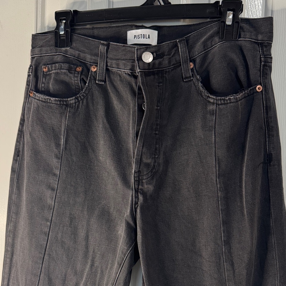 Pistola Black Ankle Cropped Jeans